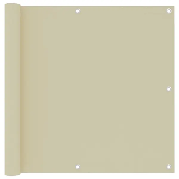 Gossi paravan de balcon, crem, 90x500 cm, tesatura oxford