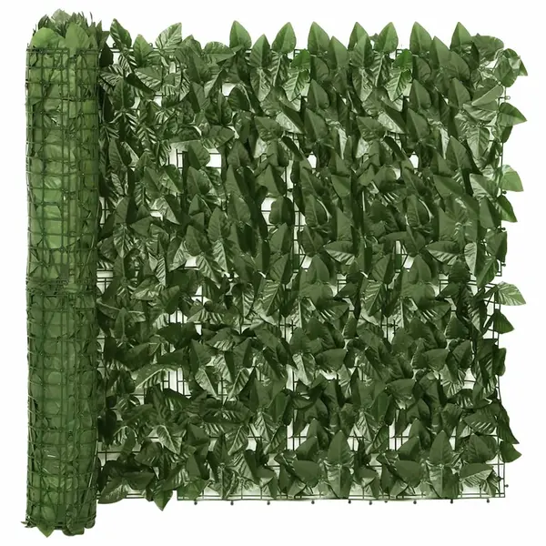 Gossi paravan de balcon, frunze verde inchis, 300x75 cm