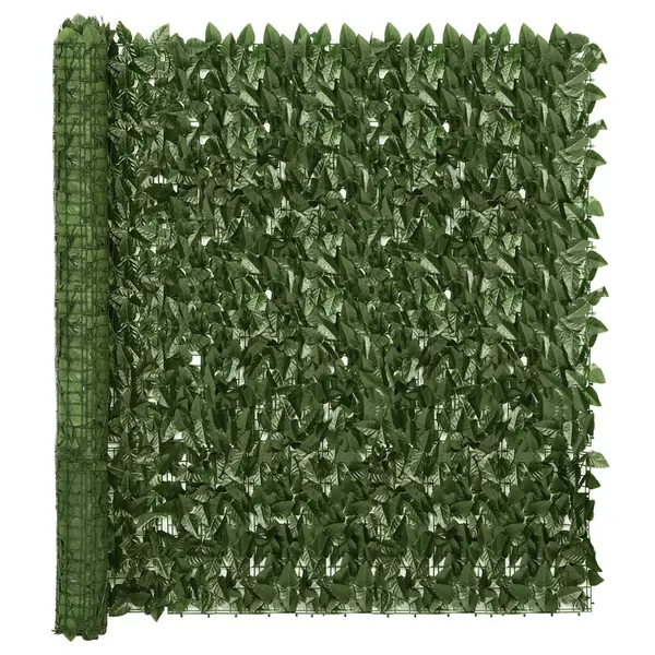 Gossi paravan de balcon, frunze verde inchis, 500x150 cm