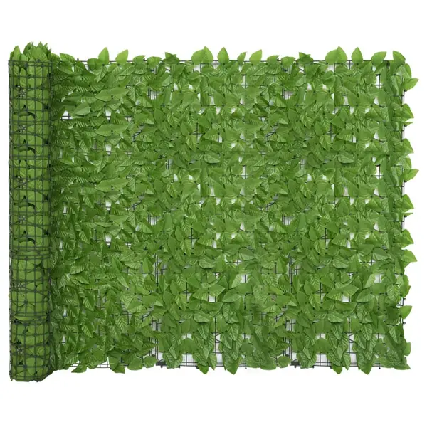 Gossi paravan de balcon, frunze verzi, 400x150 cm