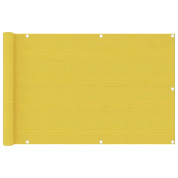 Gossi paravan de balcon, galben, 90 x 400 cm, hdpe