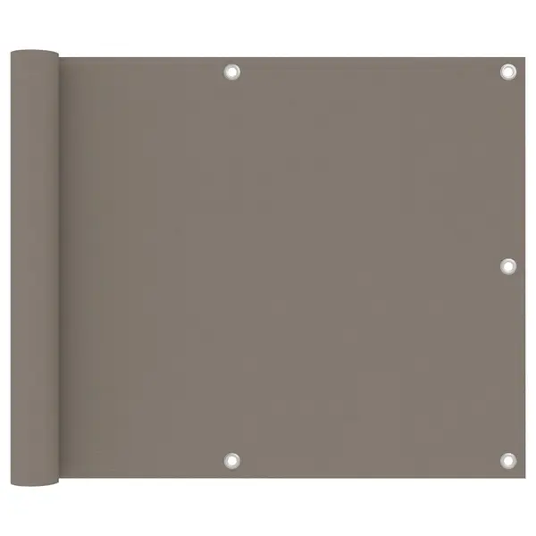 Gossi paravan de balcon, gri taupe, 75x300 cm, tesatura oxford