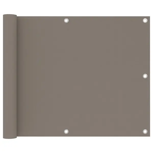 Gossi paravan de balcon, gri taupe, 75x500 cm, tesatura oxford