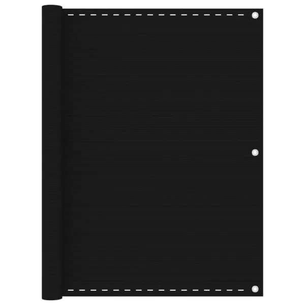 Gossi paravan de balcon, negru, 120x400 cm, hdpe