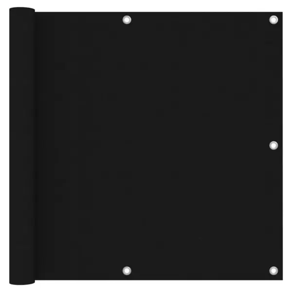 Gossi paravan de balcon, negru, 90 x 600 cm, tesatura oxford