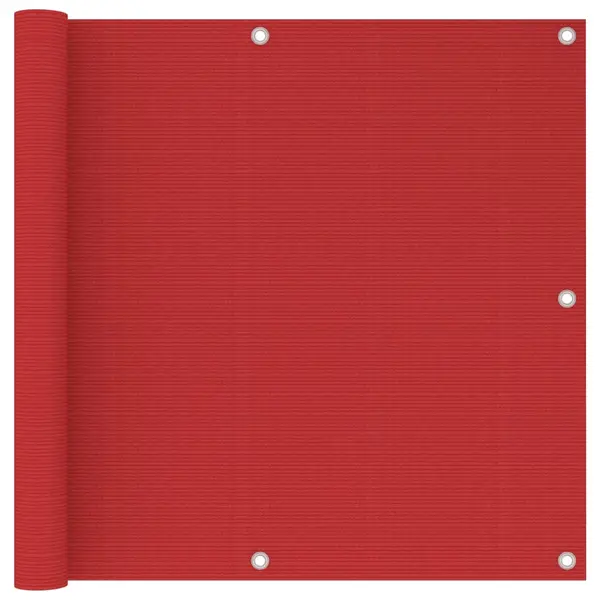 Gossi paravan de balcon, rosu, 90 x 500 cm, hdpe
