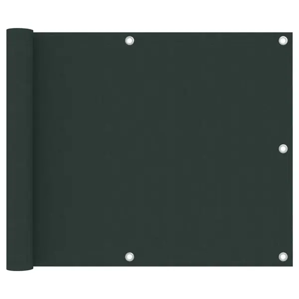 Gossi paravan de balcon, verde inchis, 75x600 cm, tesatura oxford