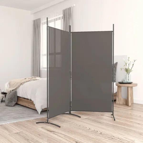 Gossi paravan de camera cu 2 panouri, antracit, 175x180 cm