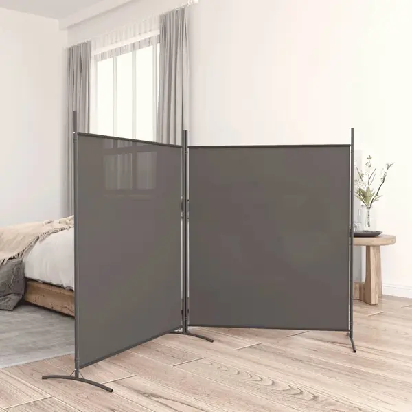 Gossi paravan de camera cu 2 panouri, antracit, 348x180 cm