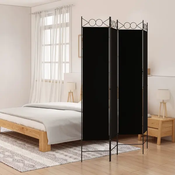 Gossi paravan de camera cu 3 panouri, 160x200 cm, textil
