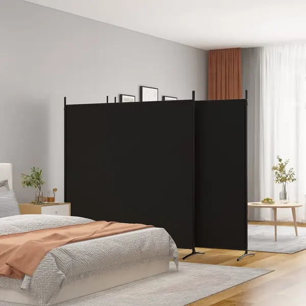 Gossi paravan de camera cu 3 panouri, 698 x 180 cm, textil