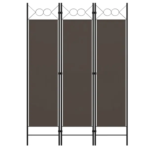 Gossi paravan de camera cu 3 panouri, antracit, 120 x 180 cm