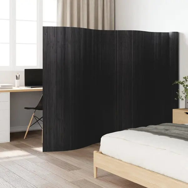 Gossi paravan de camera, gri, 165x800 cm , bambus