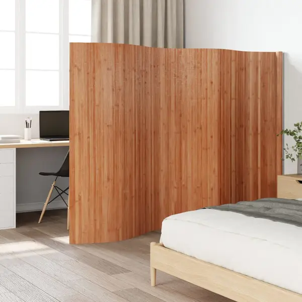 Gossi paravan de camera, maro, 165x400 cm , bambus