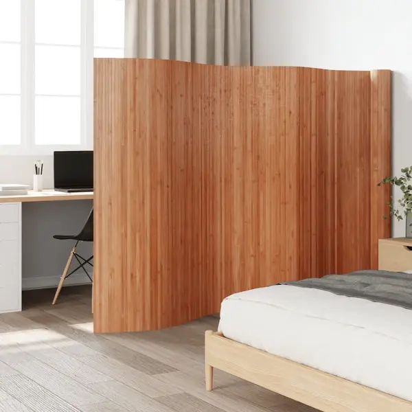 Gossi paravan de camera, maro, 165x800 cm , bambus