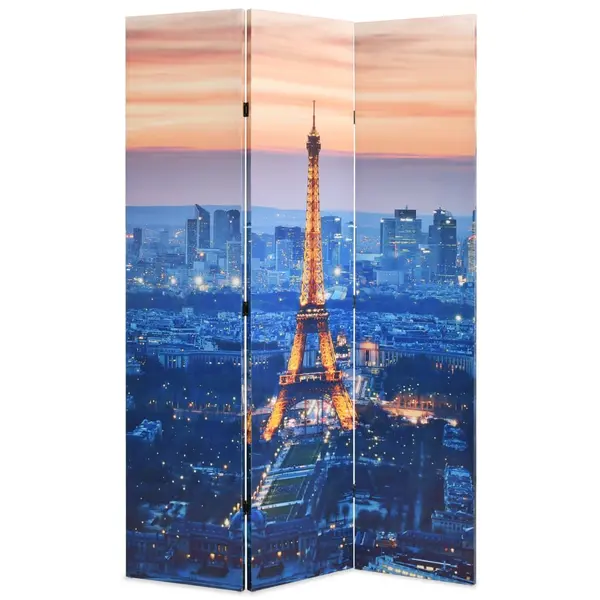 Gossi paravan de camera pliabil, 120 x 170 cm, parisul noaptea