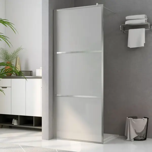 Gossi paravan de dus walk-in, 100 x 195 cm, sticla esg mata integral