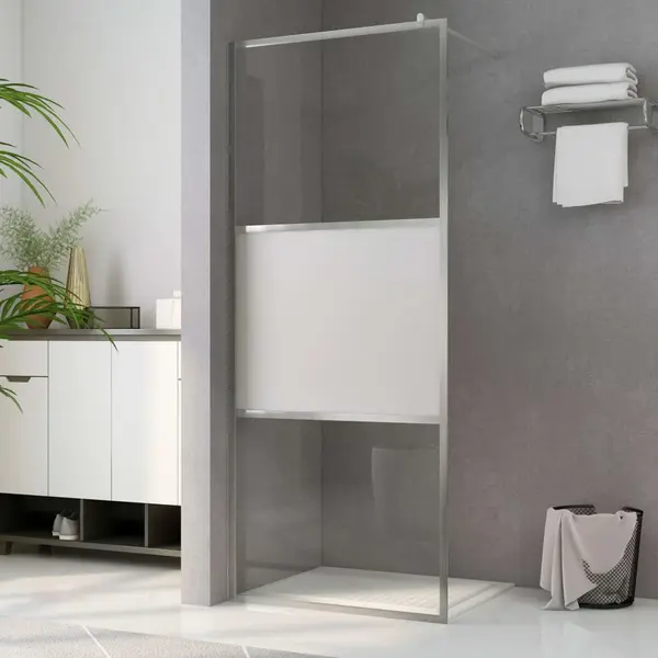 Gossi paravan de dus walk-in, 90 x 195 cm, sticla esg semi-mata