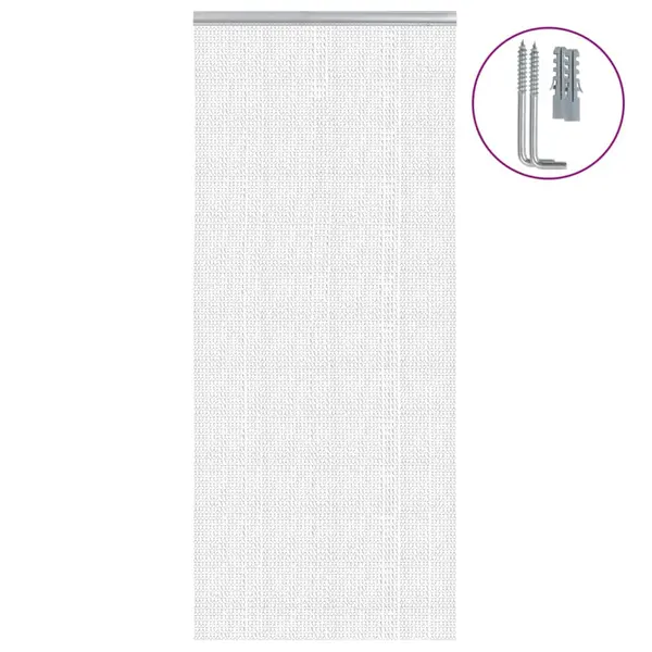 Gossi paravan de usa cu lant, 90x200 cm, aluminiu