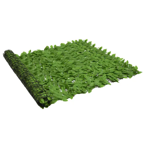 Gossi paravan intimitate de balcon din frunze verde 300x150 cm