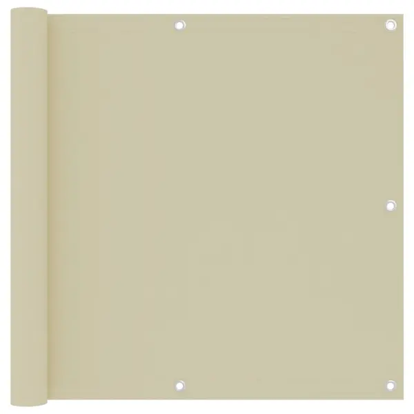 Gossi paravan pentru balcom, crem, 90x300 cm, tesatura oxford