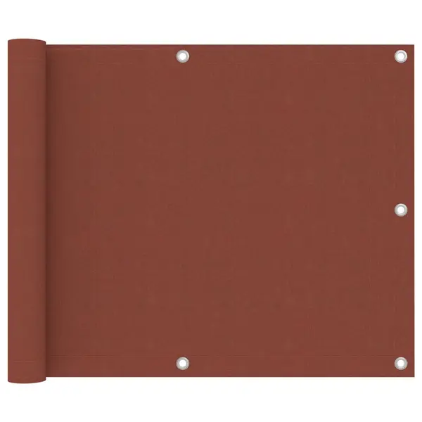 Gossi paravan pentru balcon, caramiziu, 75x300 cm, tesatura oxford