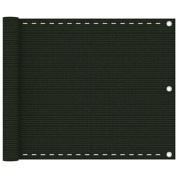 Gossi paravan pentru balcon, verde inchis, 75x600 ,hdpe