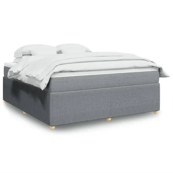 Gossi pat continental, gri deschis, 180x200 cm, material textil