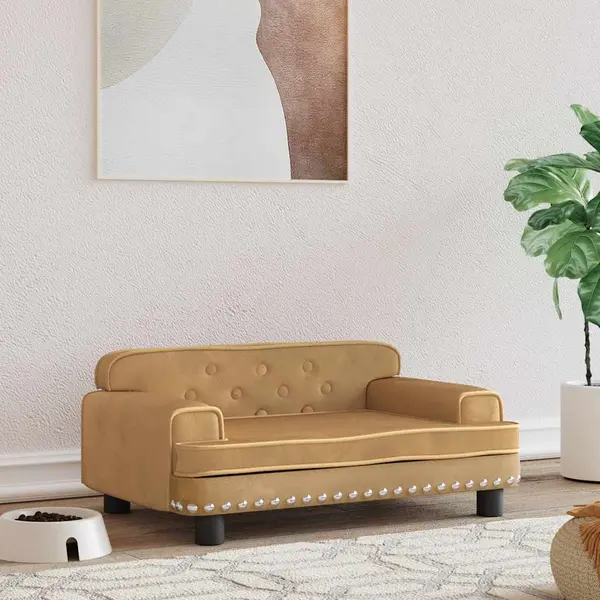 Gossi pat de caini, maro, 70x45x30 cm, catifea