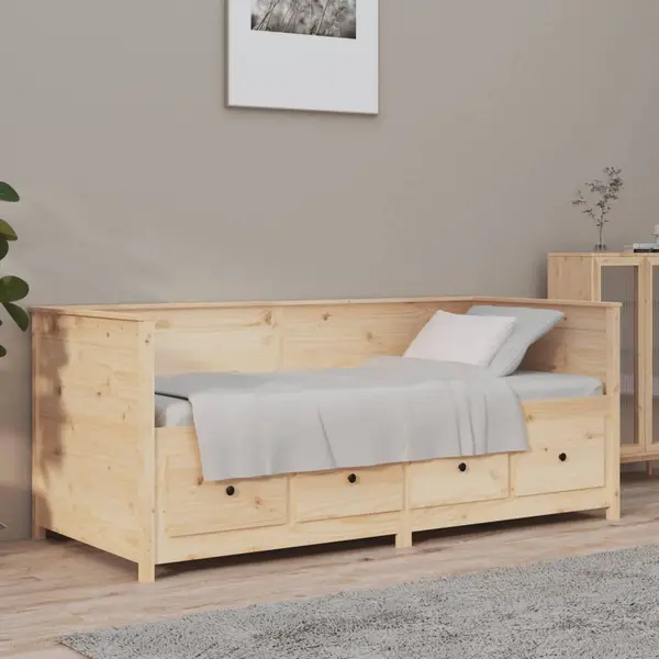 Gossi pat de zi, 75x190 cm, lemn masiv de pin