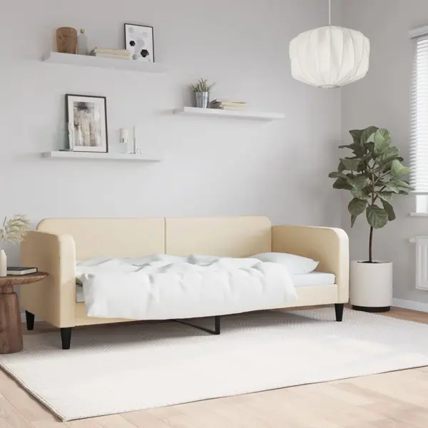 Gossi pat de zi, crem, 80x200 cm, material textil