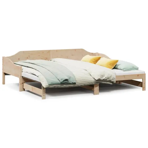 Gossi pat de zi cu extensie, 90x190 cm, lemn masiv de pin