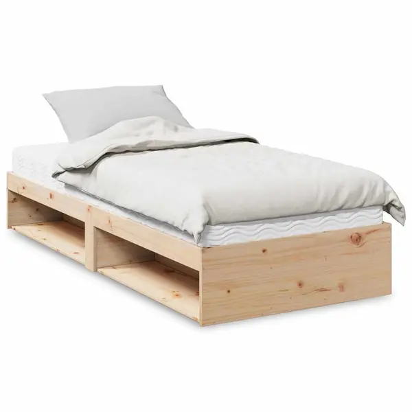 Gossi pat de zi cu saltea, 90x190 cm, lemn masiv de pin