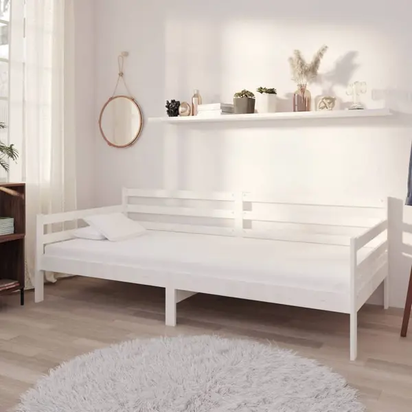 Gossi pat de zi cu saltea, 90x200 cm, lemn masiv de pin