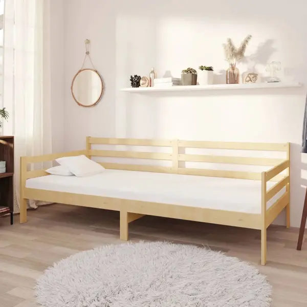 Gossi pat de zi cu saltea, 90x200 cm, lemn masiv de pin