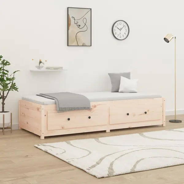 Gossi pat de zi fara saltea, 90x200 cm, lemn masiv pin
