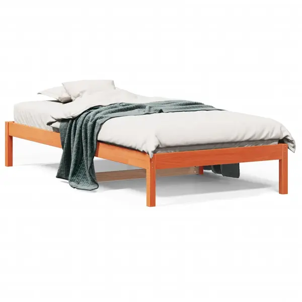 Gossi pat de zi, maro ceruit, 90x200 cm, lemn masiv de pin
