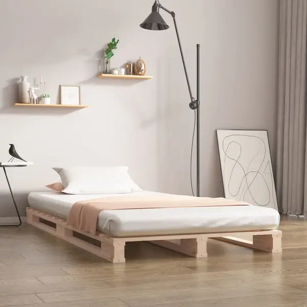 Gossi pat din paleti, 90x200 cm, lemn masiv de pin
