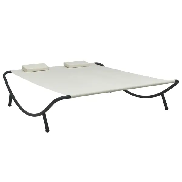Gossi pat sezlong de exterior, crem, material textil