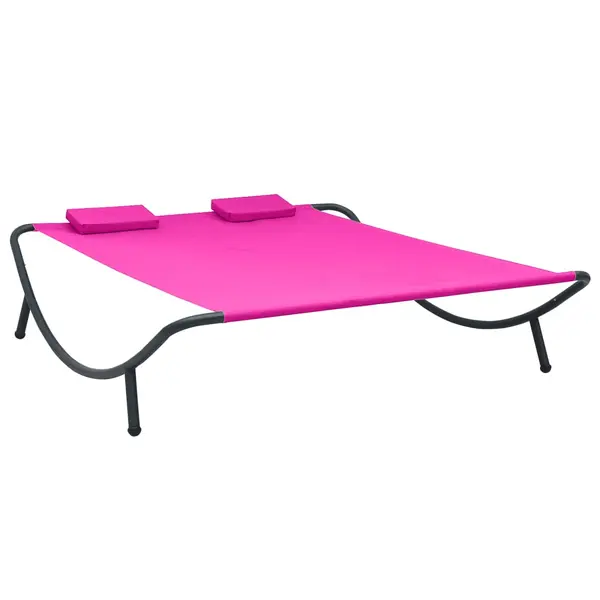 Gossi pat sezlong de exterior, roz, material textil