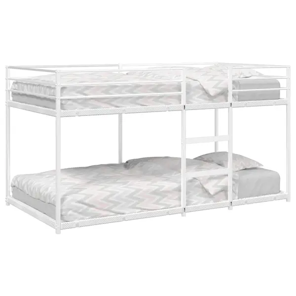 Gossi pat supraetajat fara saltea alb 75x190 cm otel