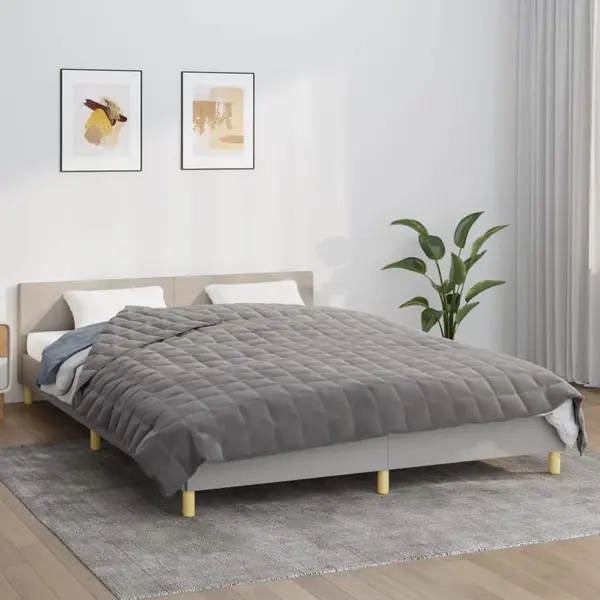 Gossi patura antistres, gri, 200x200 cm, 9 kg, material textil