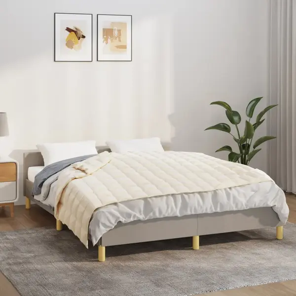 Gossi patura cu greutati, crem deschis, 138x200 cm, 10 kg, textil