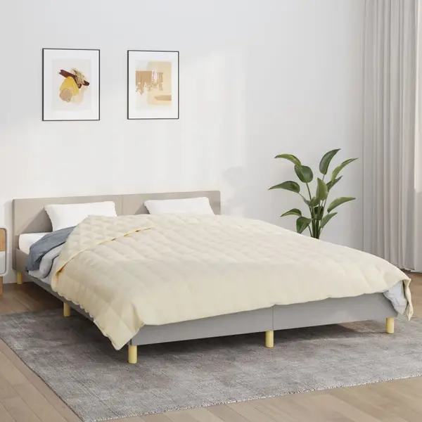 Gossi patura cu greutati, crem deschis, 220x235 cm, 15 kg, textil