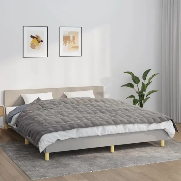 Gossi patura cu greutati, gri, 155x220 cm, 11 kg, material textil