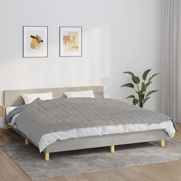 Gossi patura cu greutati, gri, 155x220 cm, 7 kg, material textil