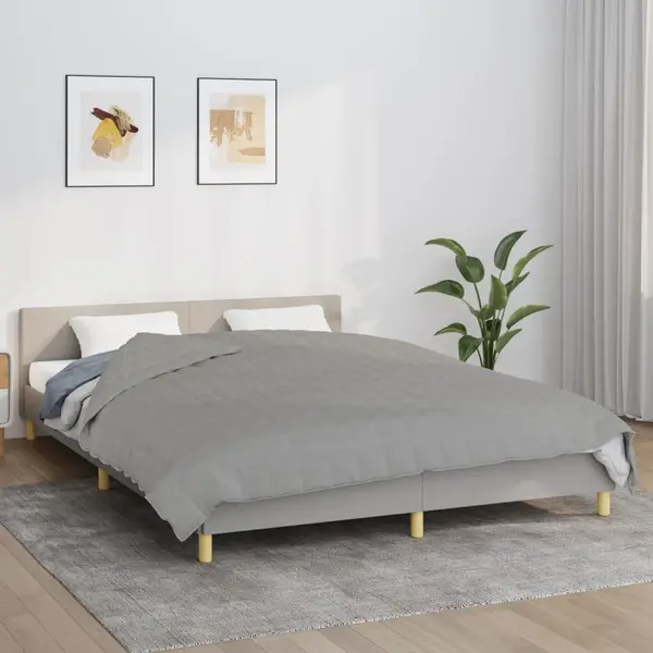 Gossi patura cu greutati, gri, 200x235 cm, 11 kg, material textil
