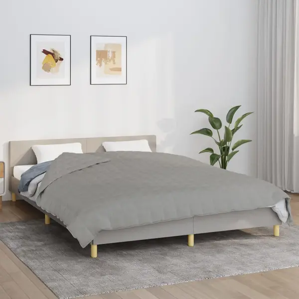 Gossi patura cu greutati, gri, 200x235 cm, 15 kg, material textil