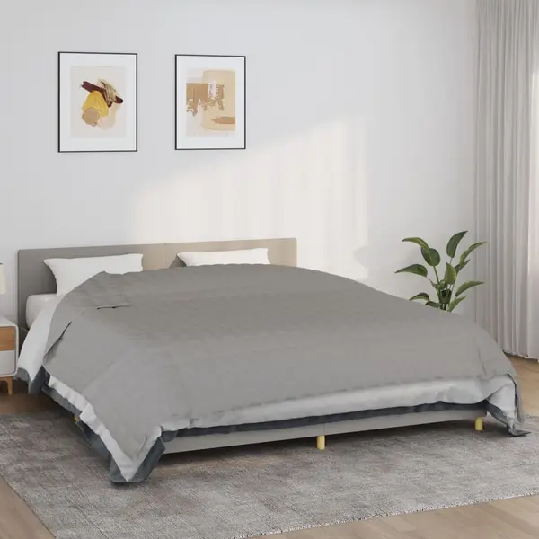 Gossi patura cu greutati, gri, 235x290 cm, 11 kg, material textil