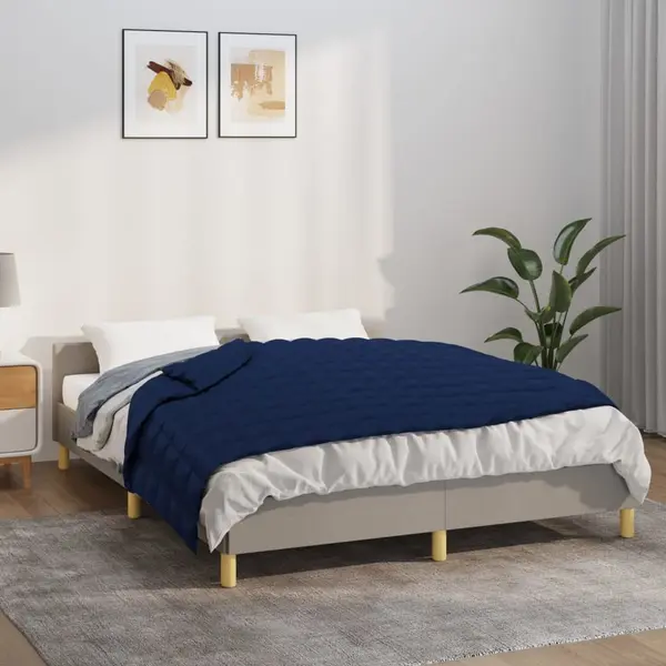 Gossi patura grea, albastru, 152x203 cm, 7 kg, material textil